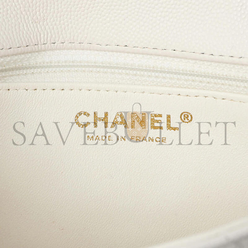 CHANEL QUILTED CAVIAR FLAP CLUTCH (28*20*3cm)